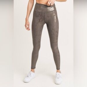 Brown and Gold Leggings by Mono B